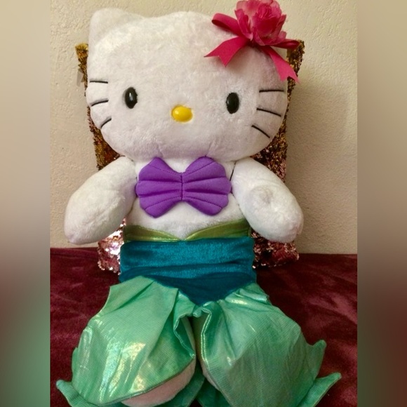 Hello Kitty Limited-Edition Mermaid Plush Stuff Doll - Picture 1 of 6